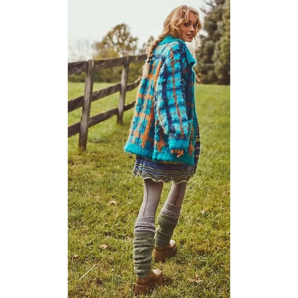 Free People Harper Cardi Sweater Size M L Cardigan Oversized Chunky Knit - Picture 2 of 4